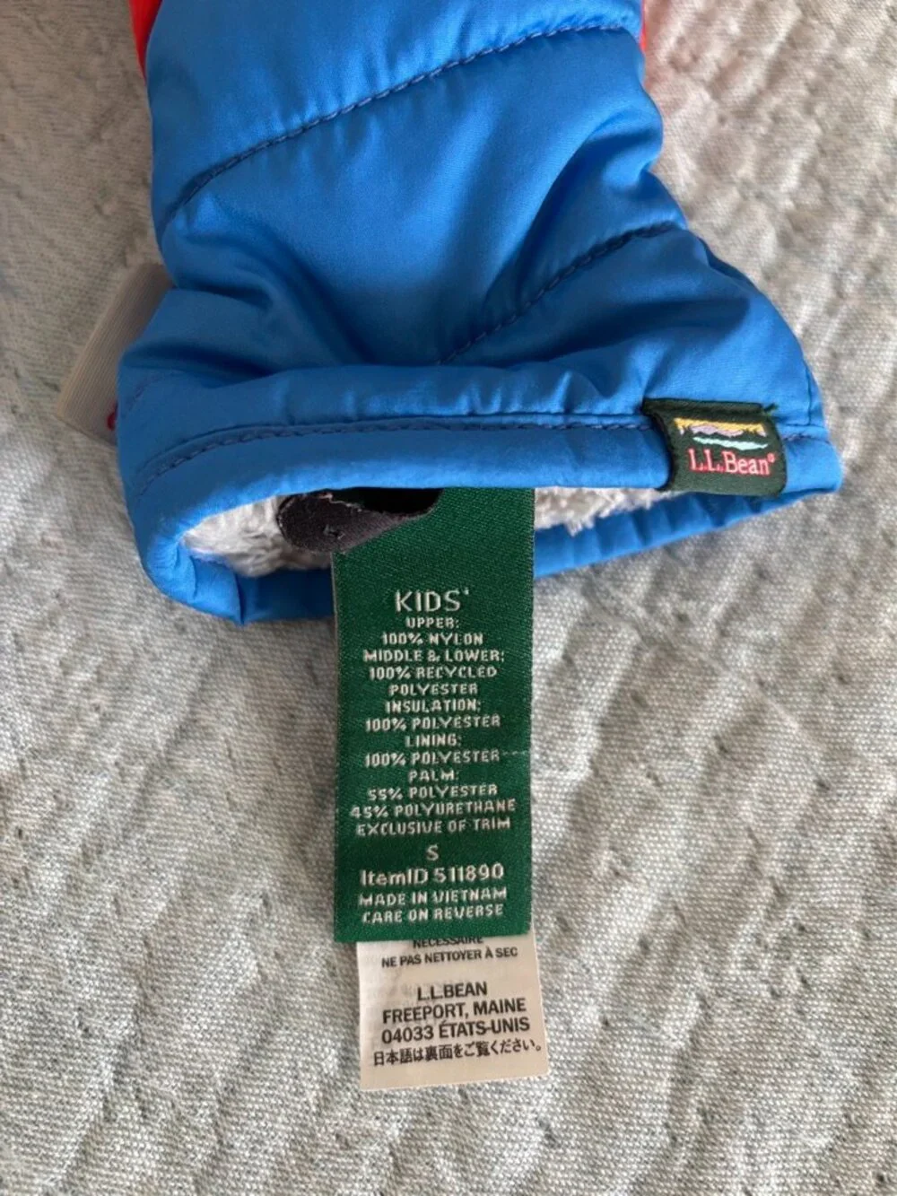 L.L. Bean Kids' Mountain Classic Insulated Mittens, Size S